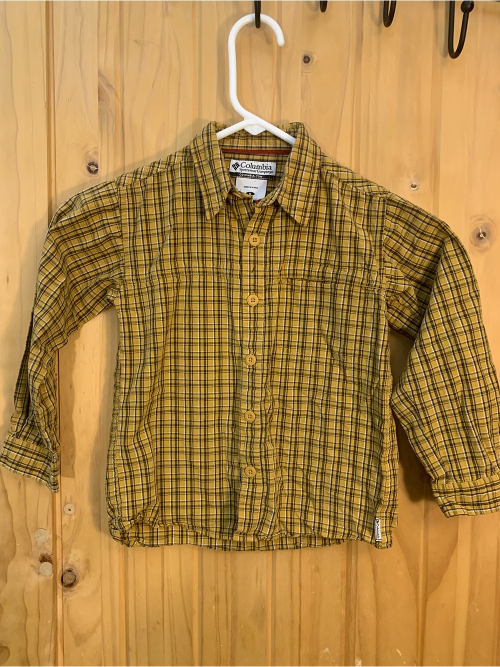 Columbia Sportswear Boys Youth Size 5 Plaid Button Down Long Sleeve Outdoor